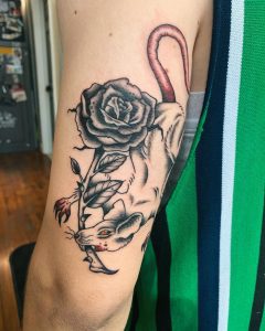 Rats get roses tattoo – Camille